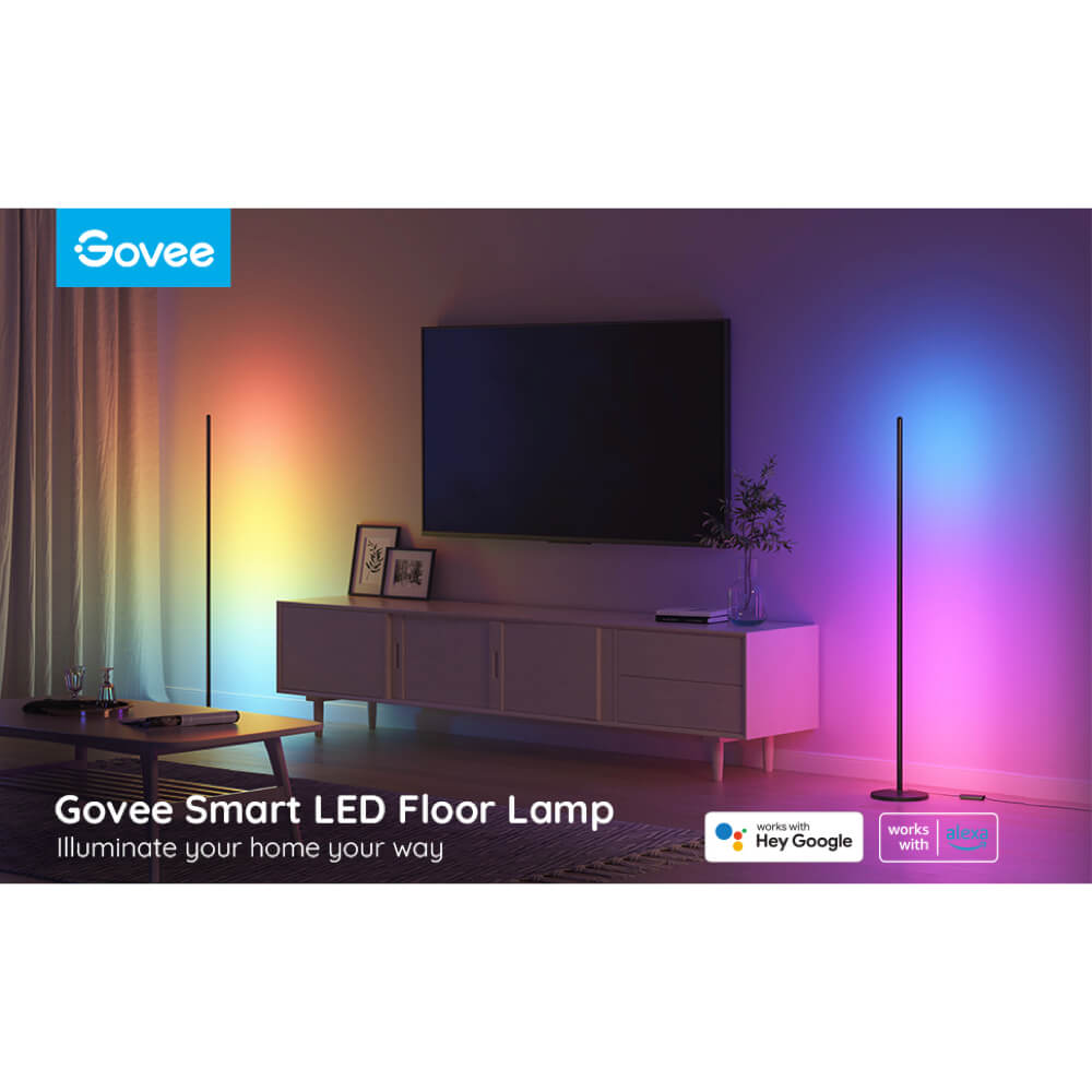 ไฟตั้งพื้น GOVEE RGBICW SMART CORNER FLOOR LAMP 24 วัตต์ 16 ล้านสี_1